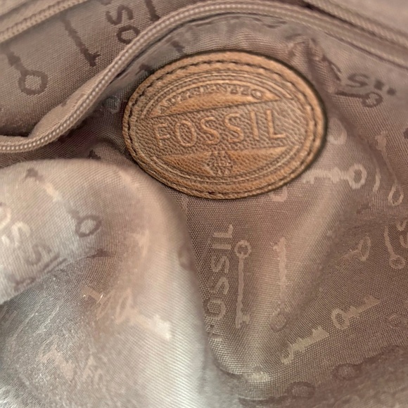 Fossil Leather and Suede handbag - Picture 9 of 13